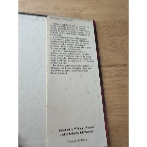 The Lost Swords Endgame, Fred Saberhagen, Tor Books, HB/DJ/ 1994 Novel VTG - Picture 11 of 12